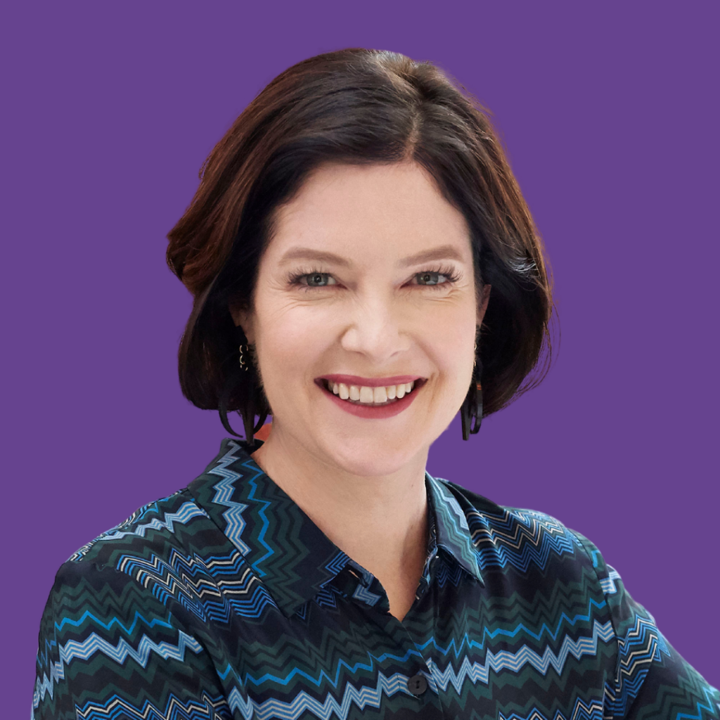 Pam Hailton Purple Background Headshot Insight Platforms